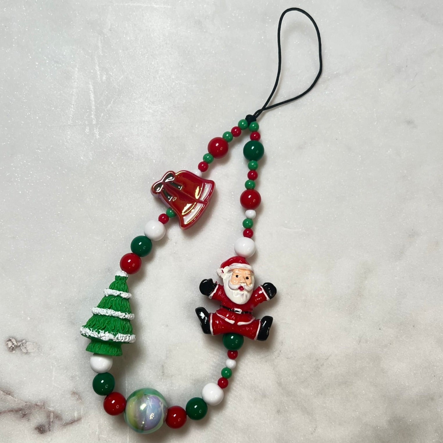 Christmas Holiday Phone Charm | Acrylic Beads | QTY: 1 charm - The Dazzle Depot