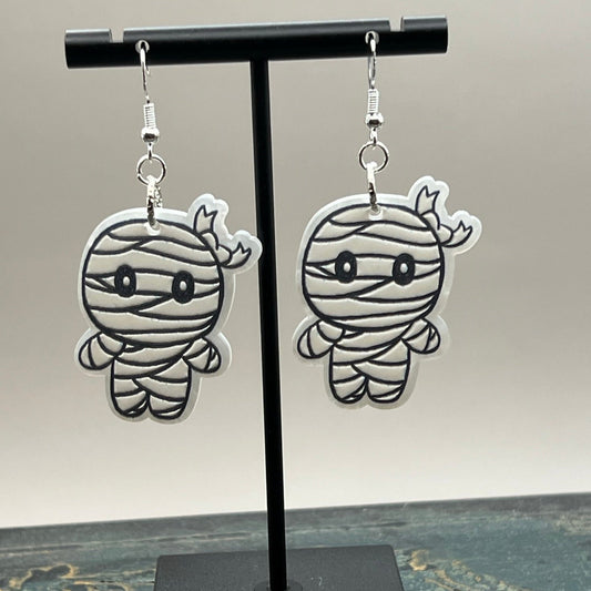 Mummy Earrings - Halloween Earrings The Dazzle Depot