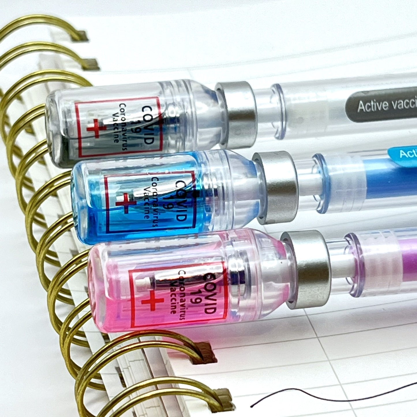 Novelty Vaccine Pens, Humorous Gift for Medical Professionals | Black Ink | QTY: 1 pen - The Dazzle Depot