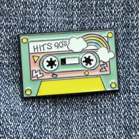 90s nostalgia pin cassette tape 