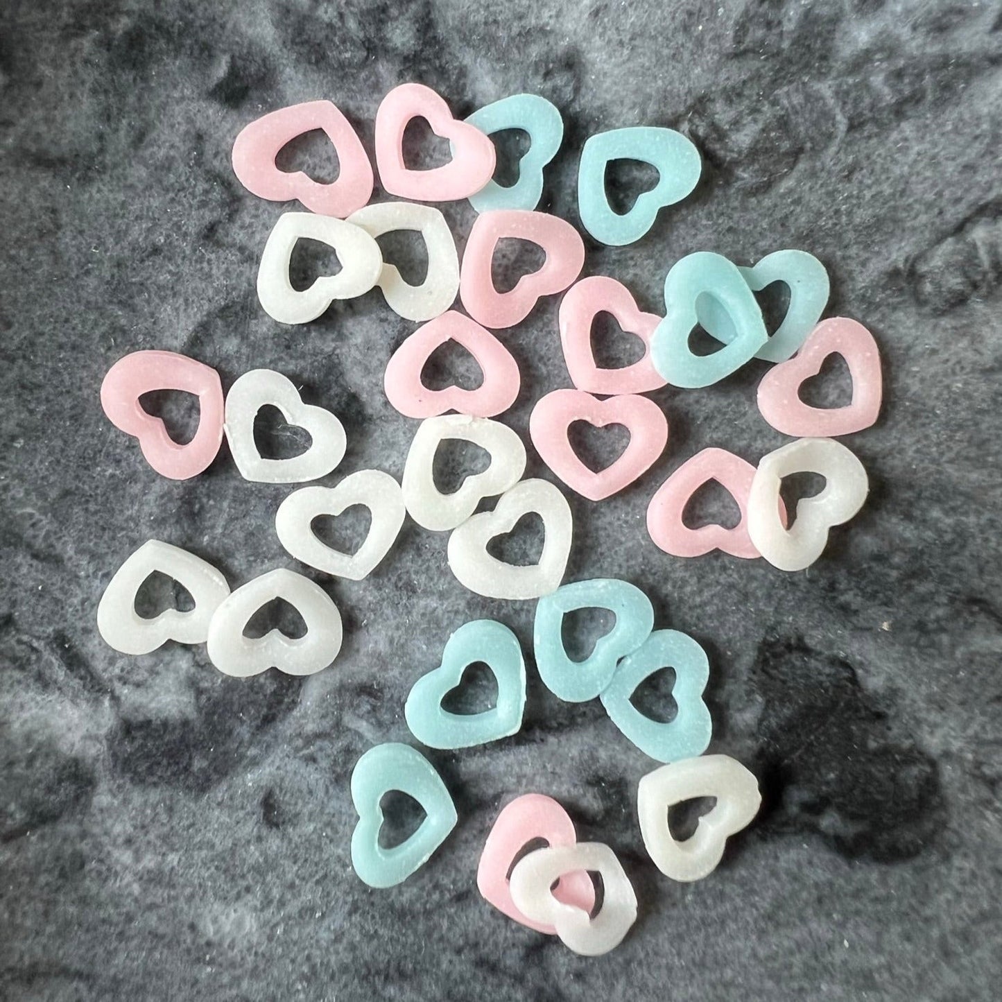 Clay Heart Charms (Luminous)-The Dazzle Depot