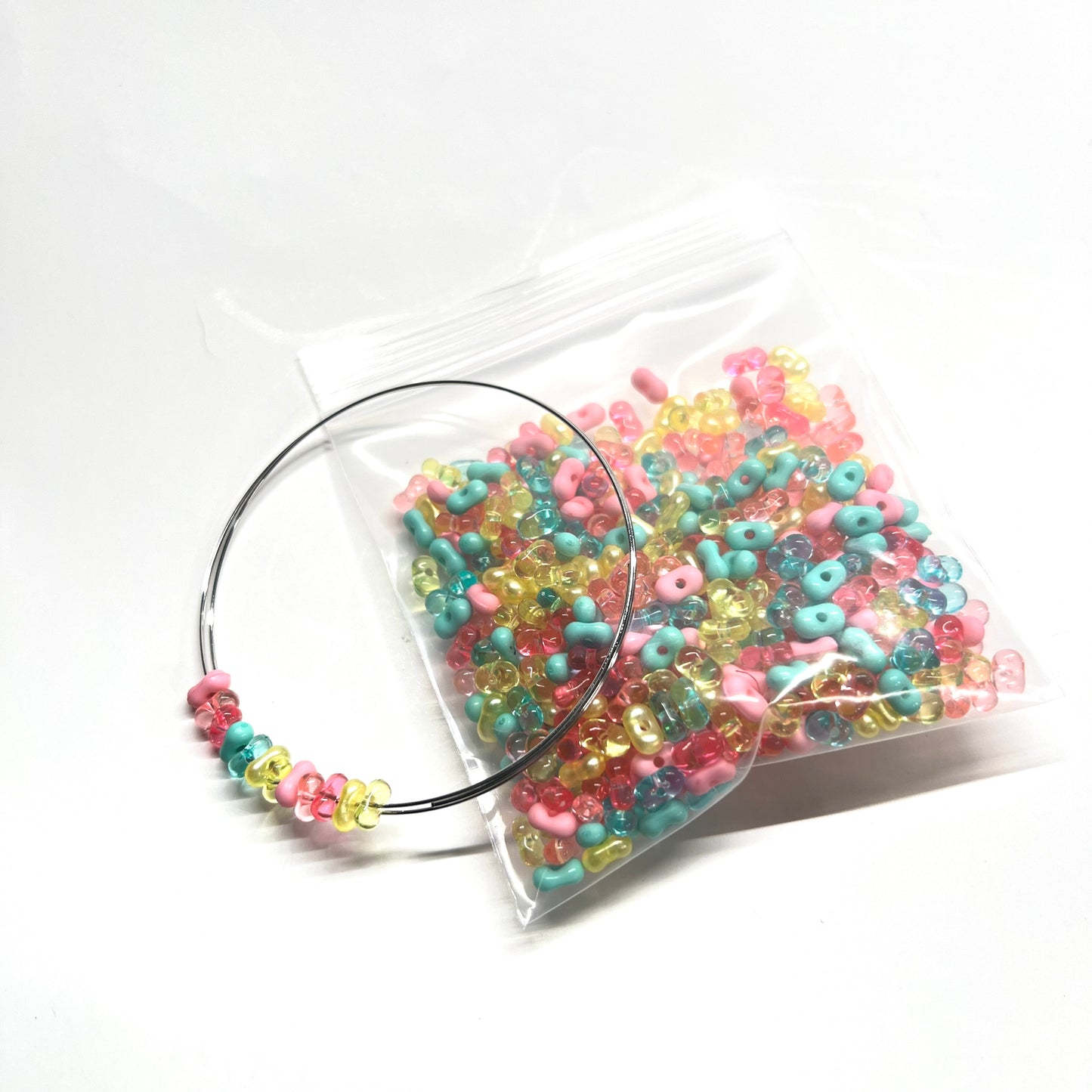 Retro Colors Peanut Seed Bead Mix | 4mm x 6mm Acrylic Beads | Acrylic Farfalle Beads | QTY: 25 grams