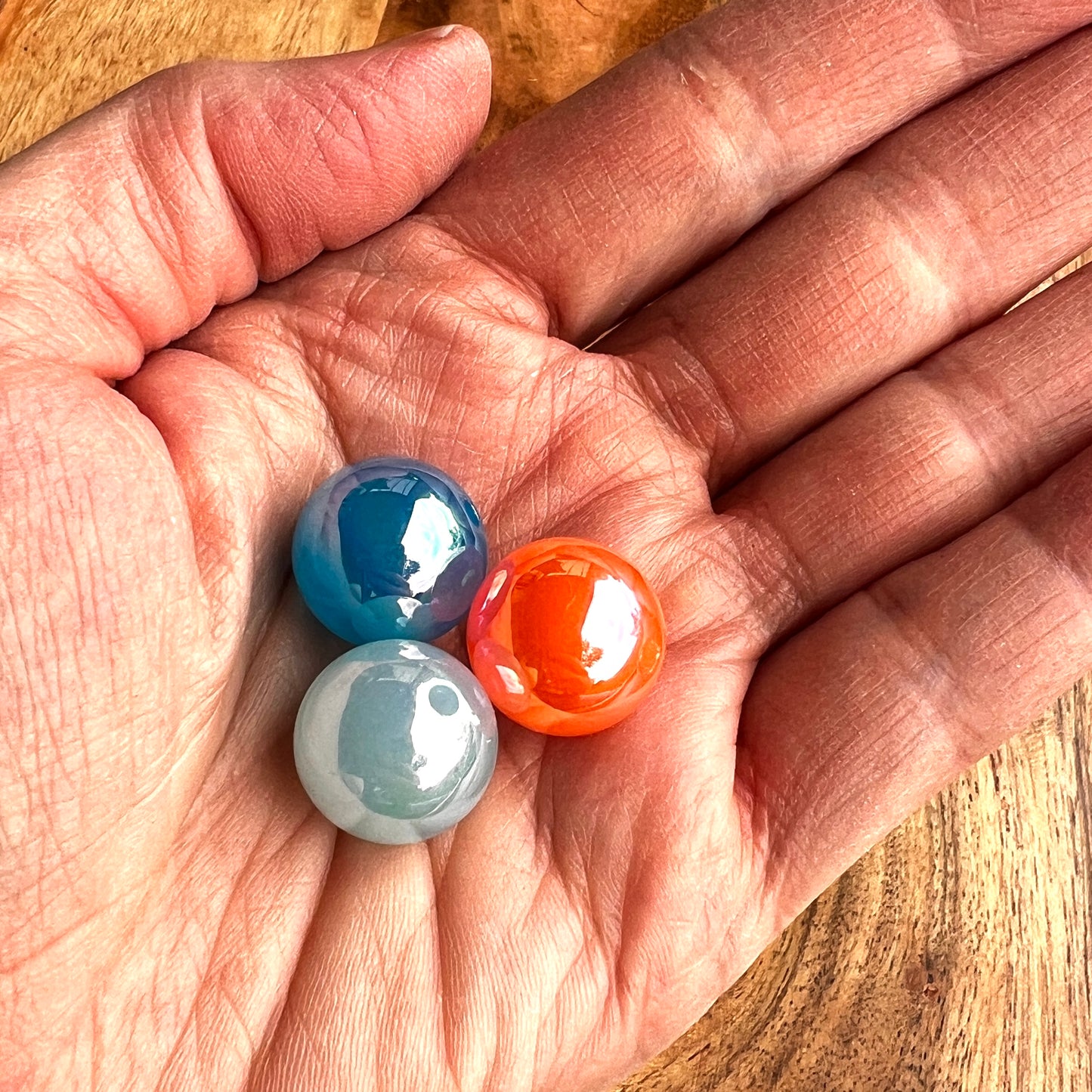 16mm Iridescent Spring Bead Mix | Chunky Bead Mix for Jewelry and Pens | Acrylic Beads | QTY: 10/20pcs